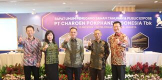 RUPS PT Charoen Pokphand Indonesia, Tbk. terselenggara secara hybrid (daring dan luring) dengan memberlakukan protokol kesehatan yang ketat bagi yang hadir secara luring.