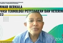 Seminar Berkala Inovasi Teknologi Peternakan dan Veteriner 2022 Pusat Penelitian dan Pengembangan Peternakan (Balitbangtan), Kementerian Pertanian, Selasa (28/6).