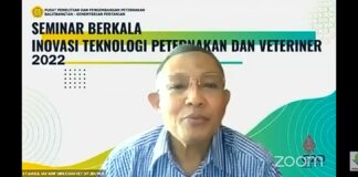 Seminar Berkala Inovasi Teknologi Peternakan dan Veteriner 2022 Pusat Penelitian dan Pengembangan Peternakan (Balitbangtan), Kementerian Pertanian, Selasa (28/6).
